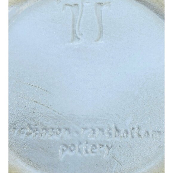 Robinson Ransbottom Pottery White Bowl Serving Dish Heavy Planter Pot Container - Picture 5 of 9